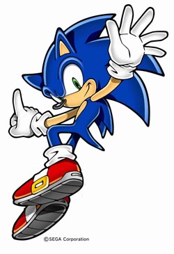 O Sonic (Ouriço, em japonês) competia com Mario