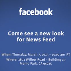 Facebook vai apresentar mudanças em 7 de março