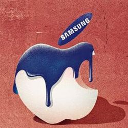 Samsung vem tentando desbancar Apple