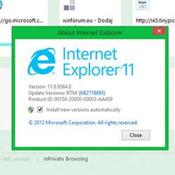 Internet Explorer 11 estará disponível no Blue