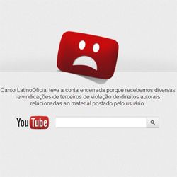 YouTube bloqueou conta do cantor Latino