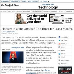 Site do New York Times é atacado por chineses