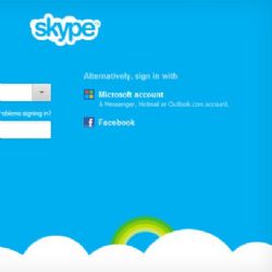 Novo Skype permite login com conta do Facebook
