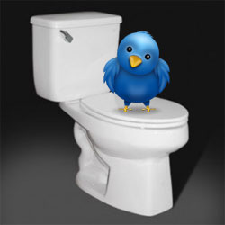 Usuários utilizam o Twitter até no banheiro!
