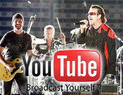 U2 no YouTube neste domingo!